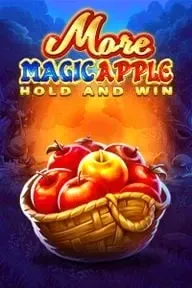 Magic Apple Hold & Win slot game featuring a basket of apples