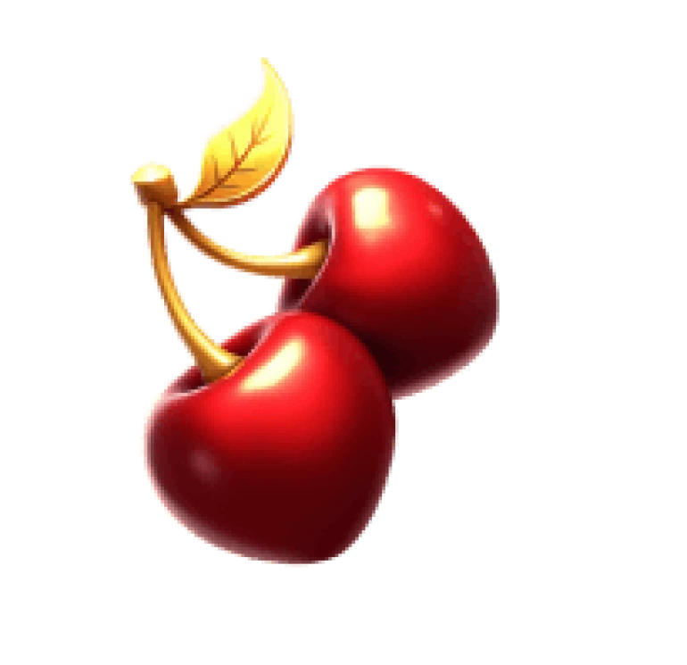 Classic slot machine symbol – red cherries